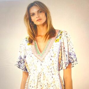 Multi color Hale Bob new Annis Maxi dress
